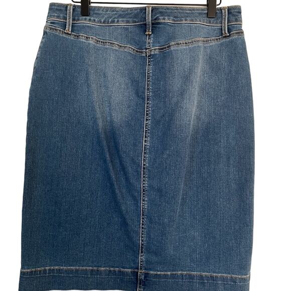 Talbots Blue Knee-Length Pencil Skirt - Picture 3 of 6